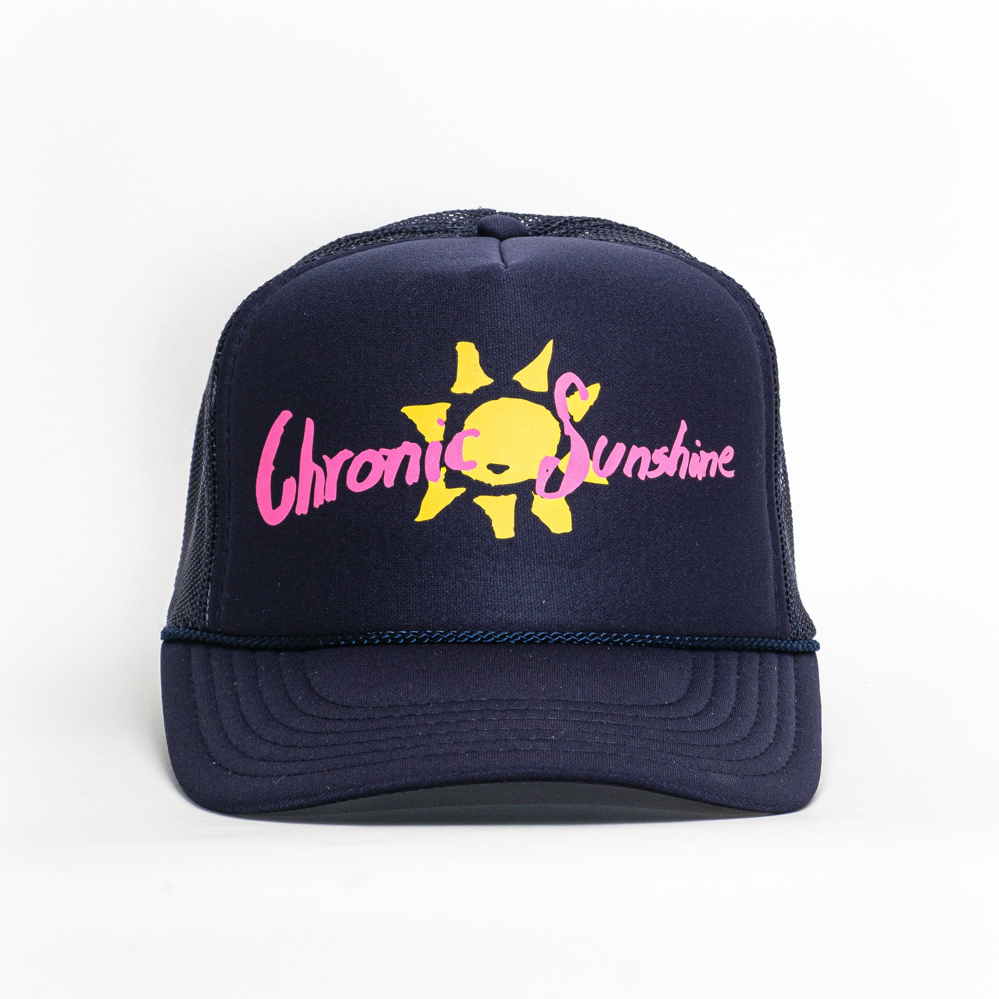 Navy Trucker Hat (script)